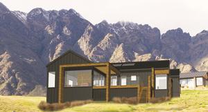 Architect's impression of evolution show home at Jack's Point.